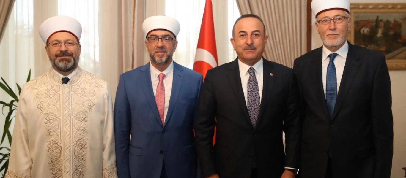 Απίστευτο: Ο ψευδομουφτής... ενημέρωσε τον Τσαβούσογλου για «την κατάσταση στη Θράκη» και το διαφημίζει